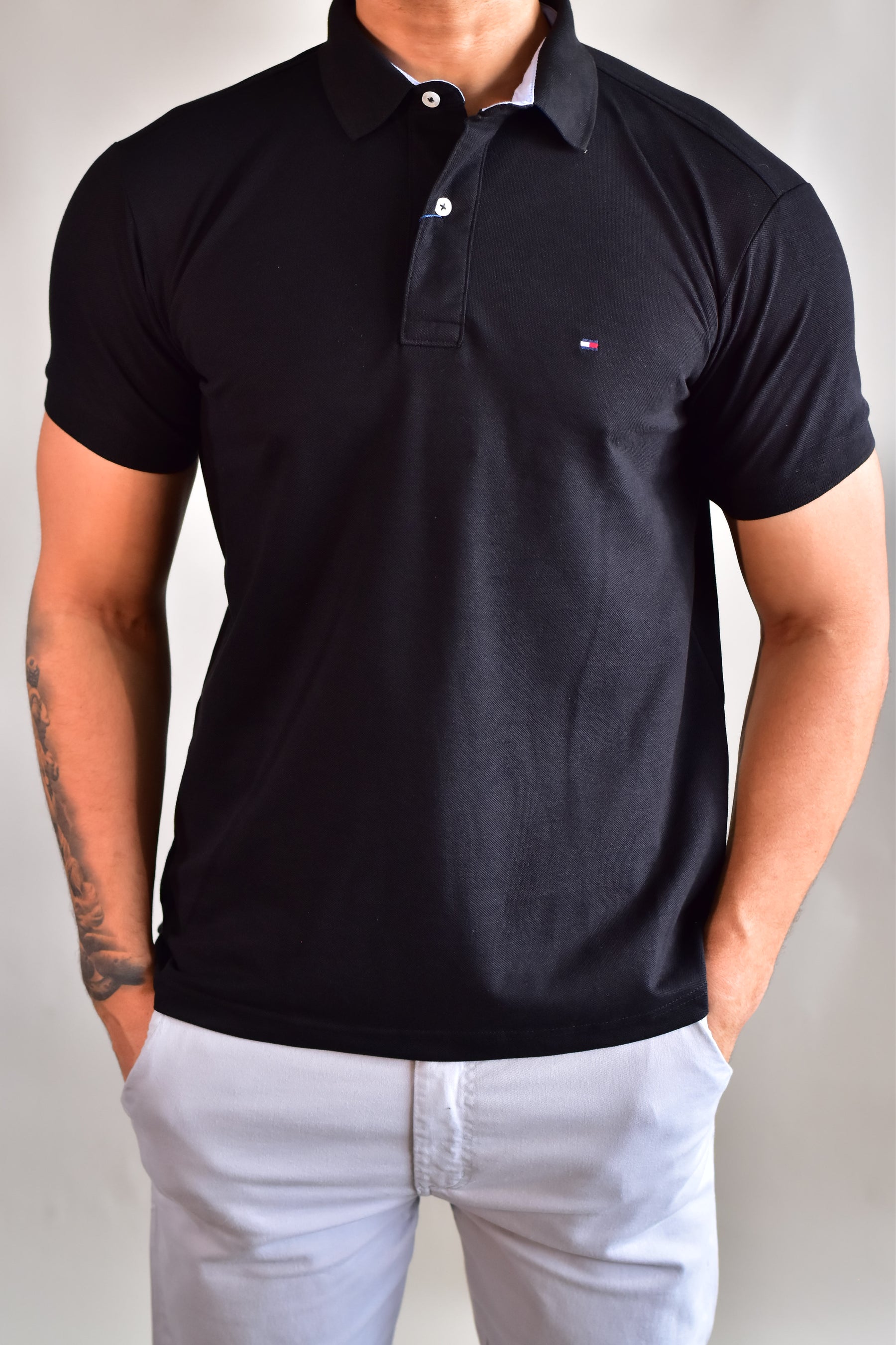 Camisa Gola Polo TH Masculina Coupe Sur Ivy - Preta