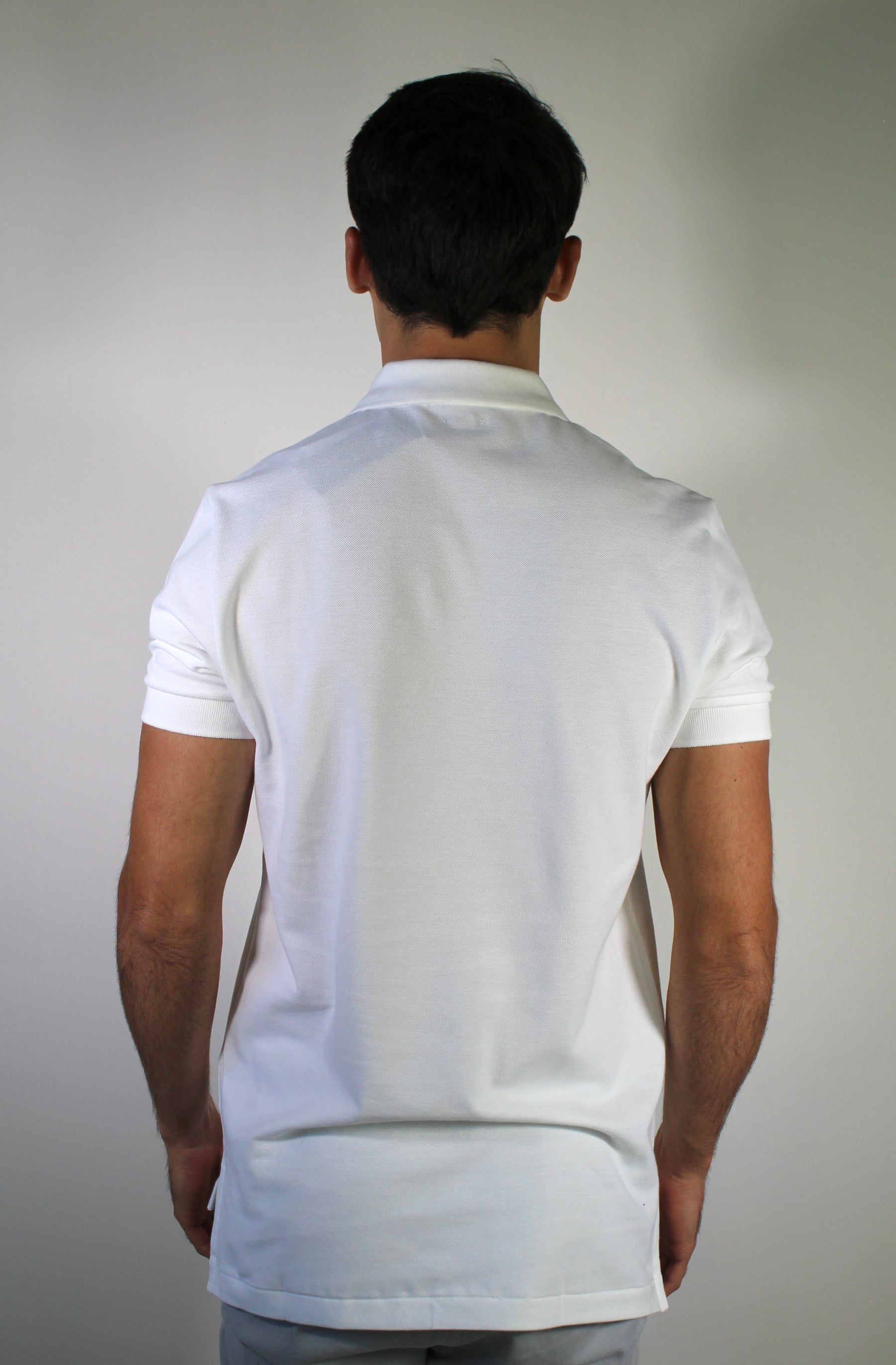 Camisa Gola Polo RL - Branca Small Pony Azul Marinho