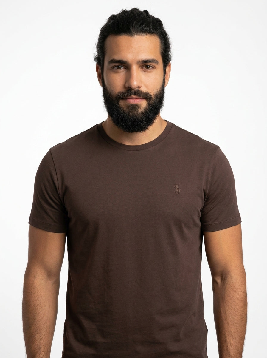 Camiseta RL Monochrome Icon - Marrom
