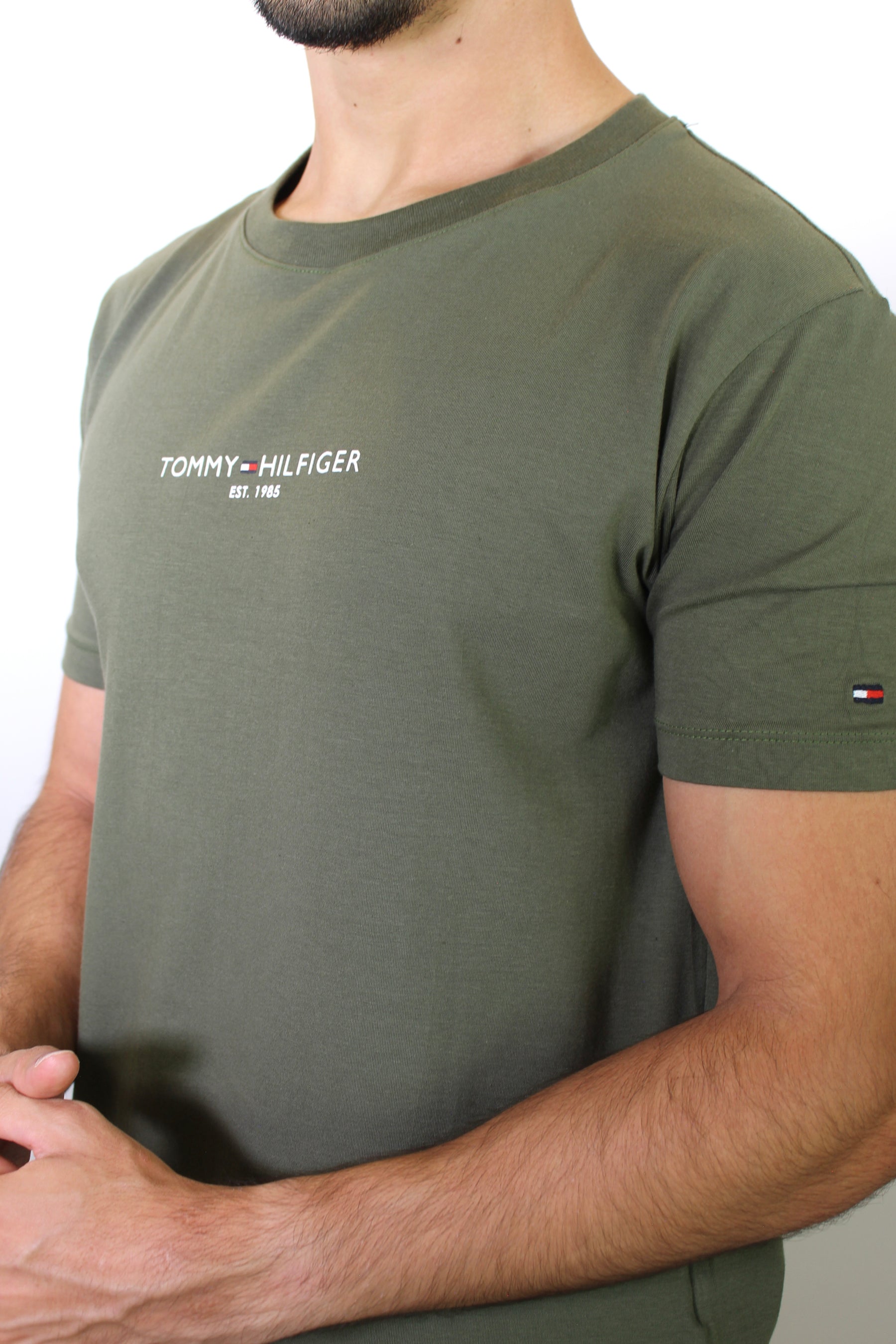 Camiseta TH Minimal Est. 1985 Logo - Verde Musgo