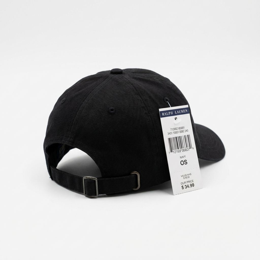 Boné Polo RL Vintage Logo - Preto