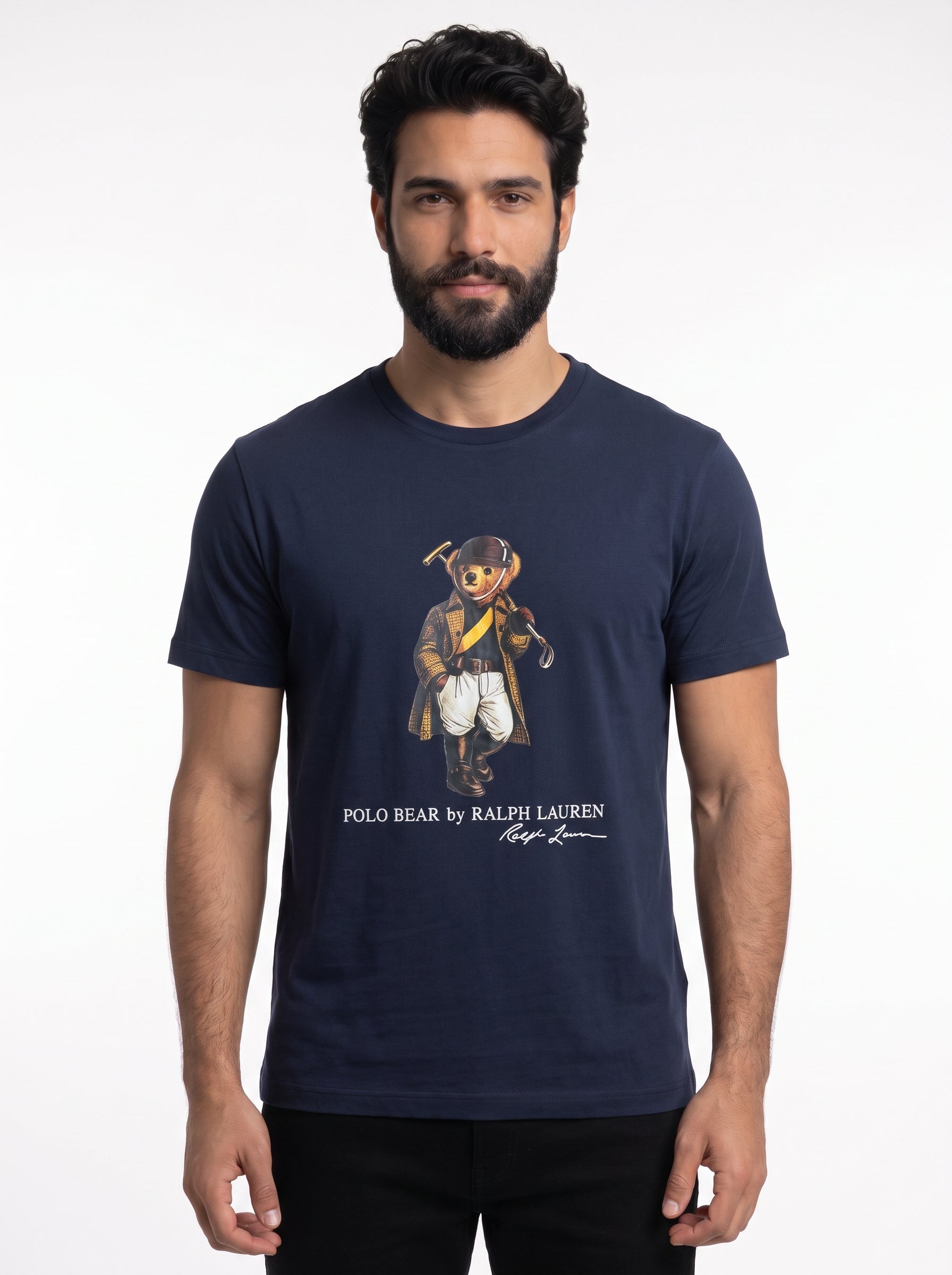 Camiseta RL Iconic Bear Polo Club - Azul Marinho