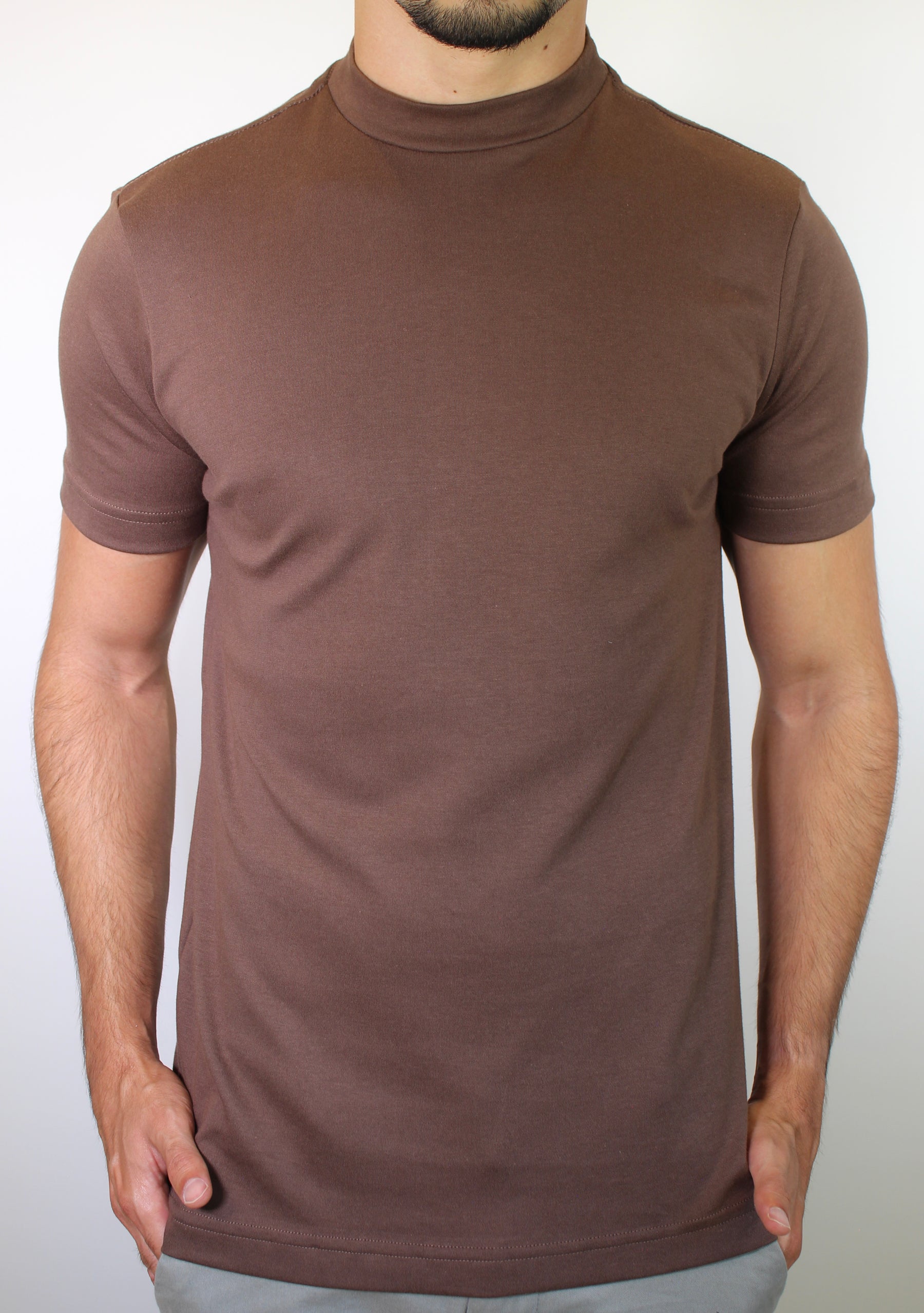 Camiseta Gola Midi Nobre Men - Marrom