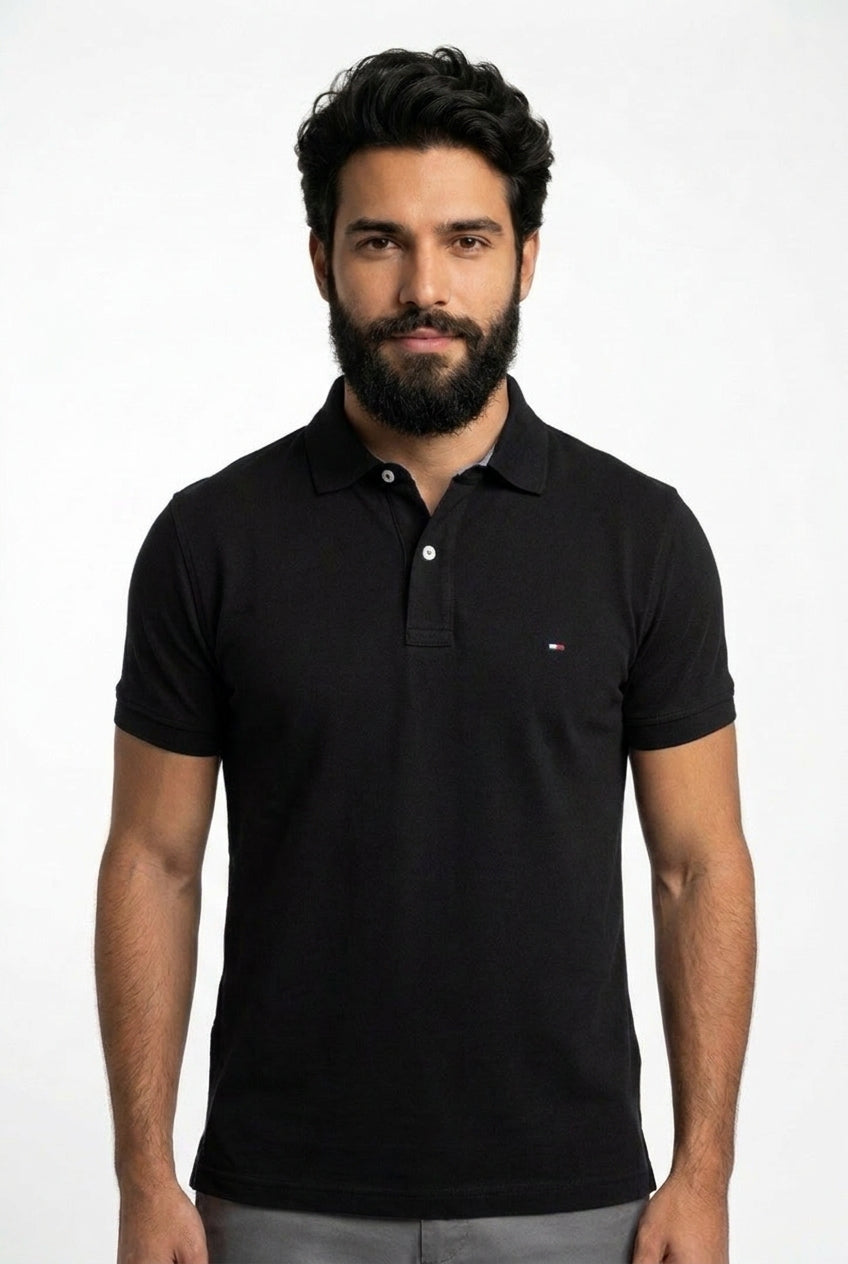 Camisa Gola Polo TH Masculina Coupe Sur Ivy - Preta