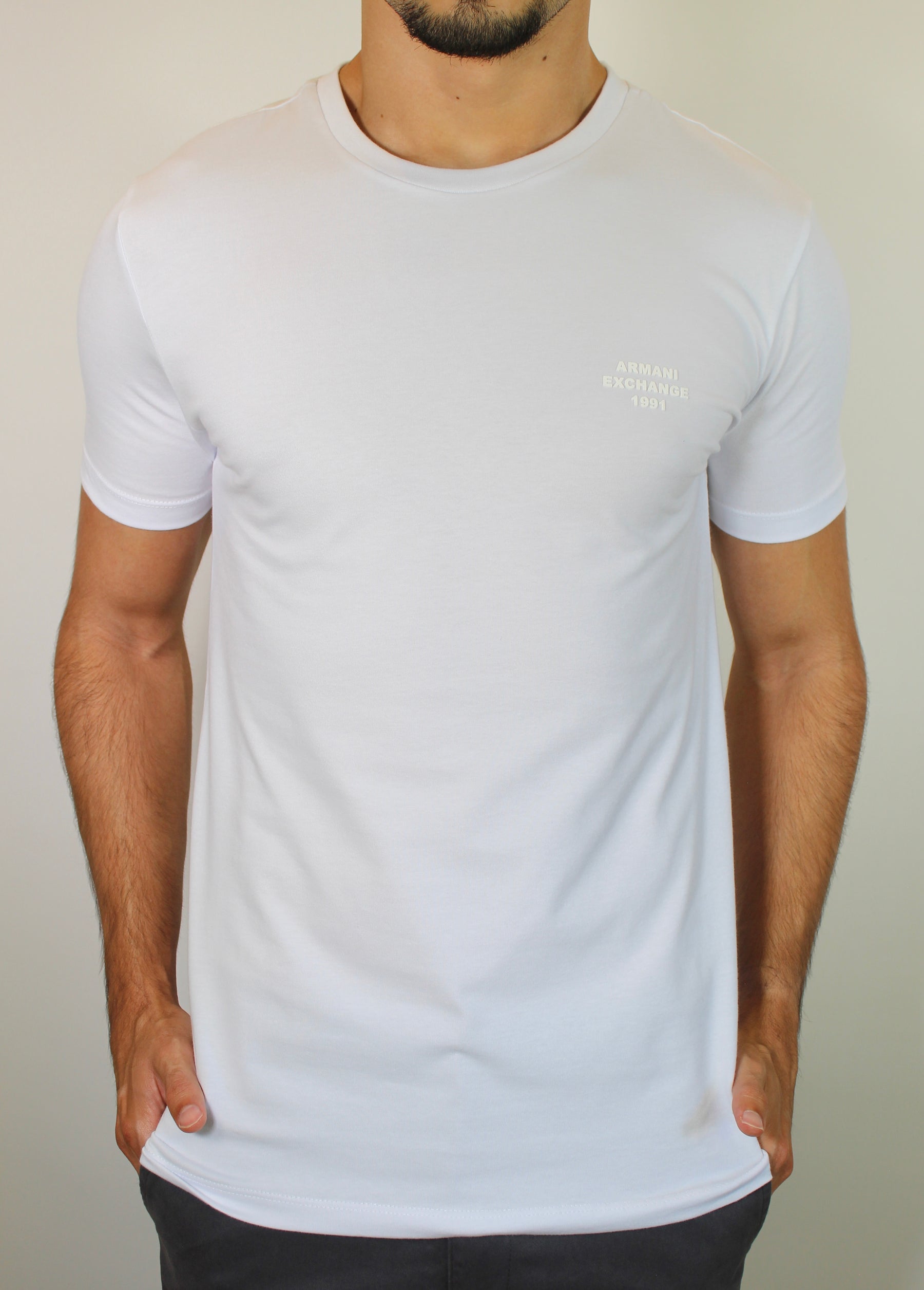 Camiseta AX 1991 White Monochrome - Branca