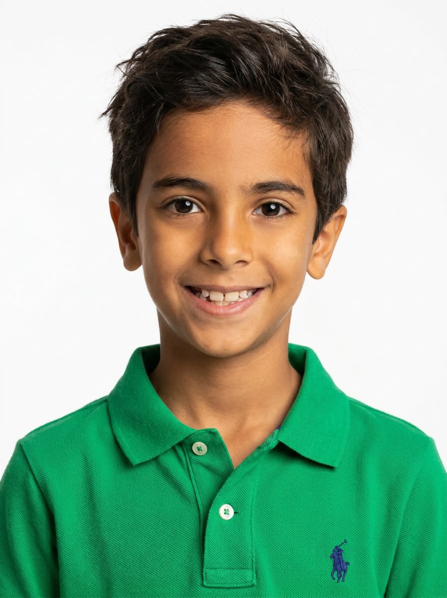 Camisa Gola Polo Infantil RL - Verde Bandeira Small Pony Azul