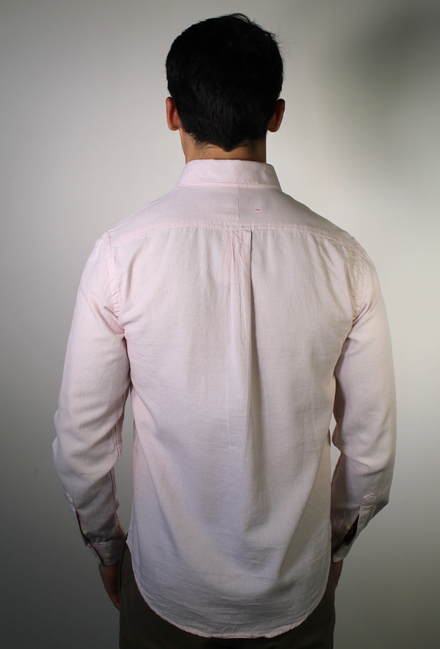 Camisa Social Linho RL Manga Longa Monochrome - Rosa