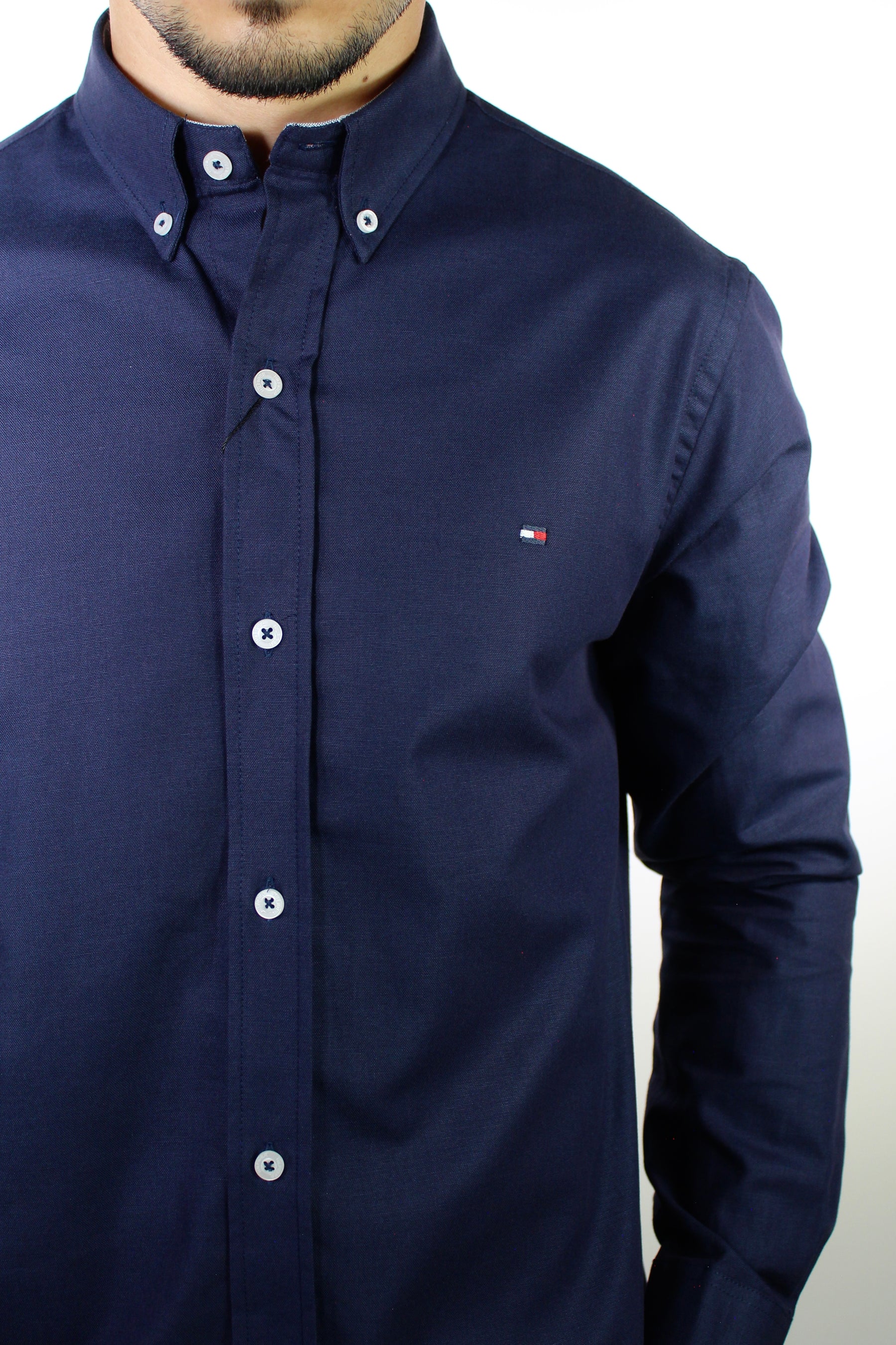 Camisa Social Lisa Manga Longa TH Classic - Azul Marinho