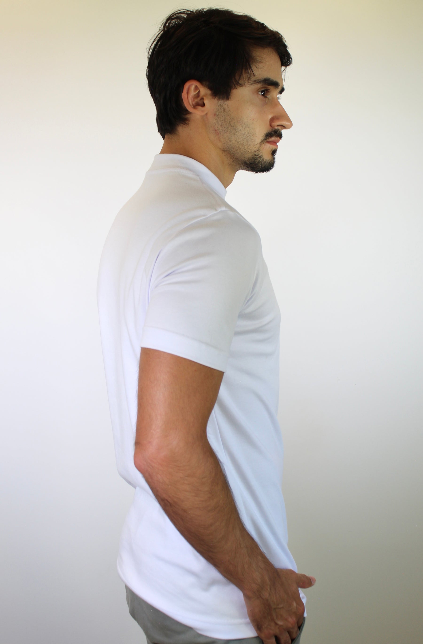 Camiseta Gola Midi Nobre Men - Branca