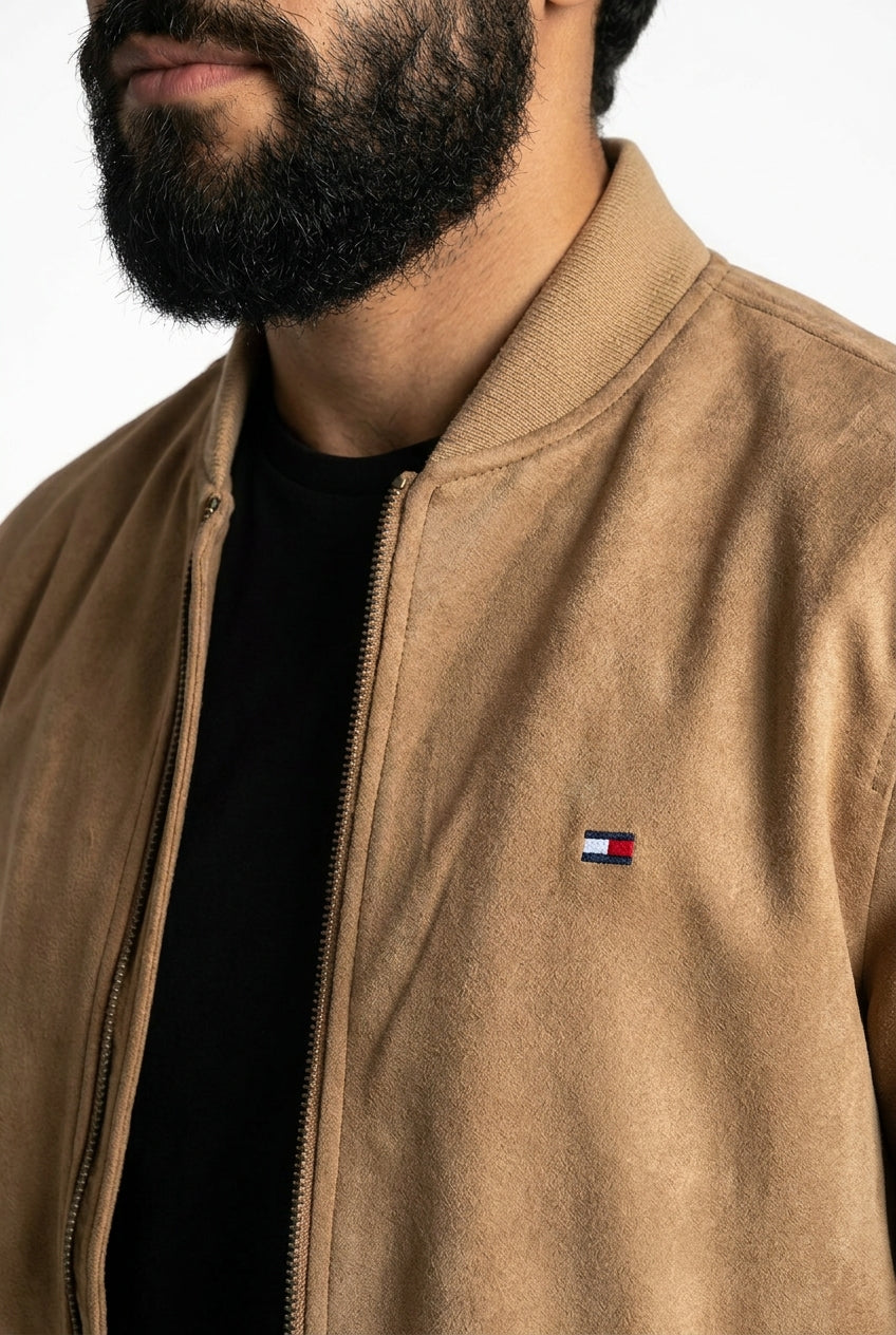 Jaqueta TH Suede Milan - Marrom
