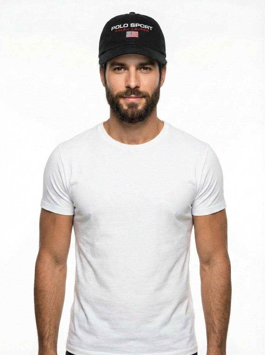 Boné RL Polo Sport USA Flag - Preto