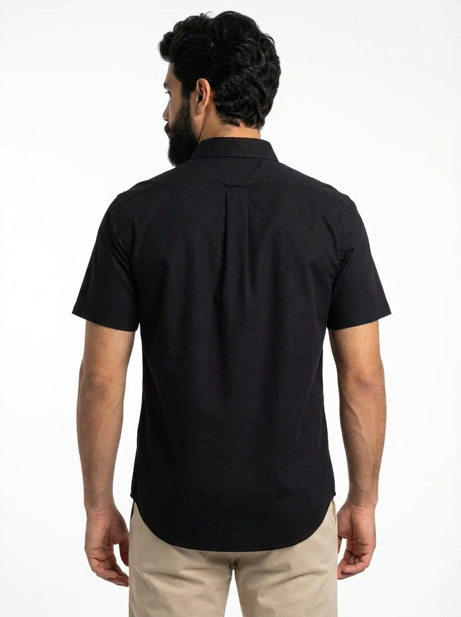 Camisa Social Manga Curta RL - Preta