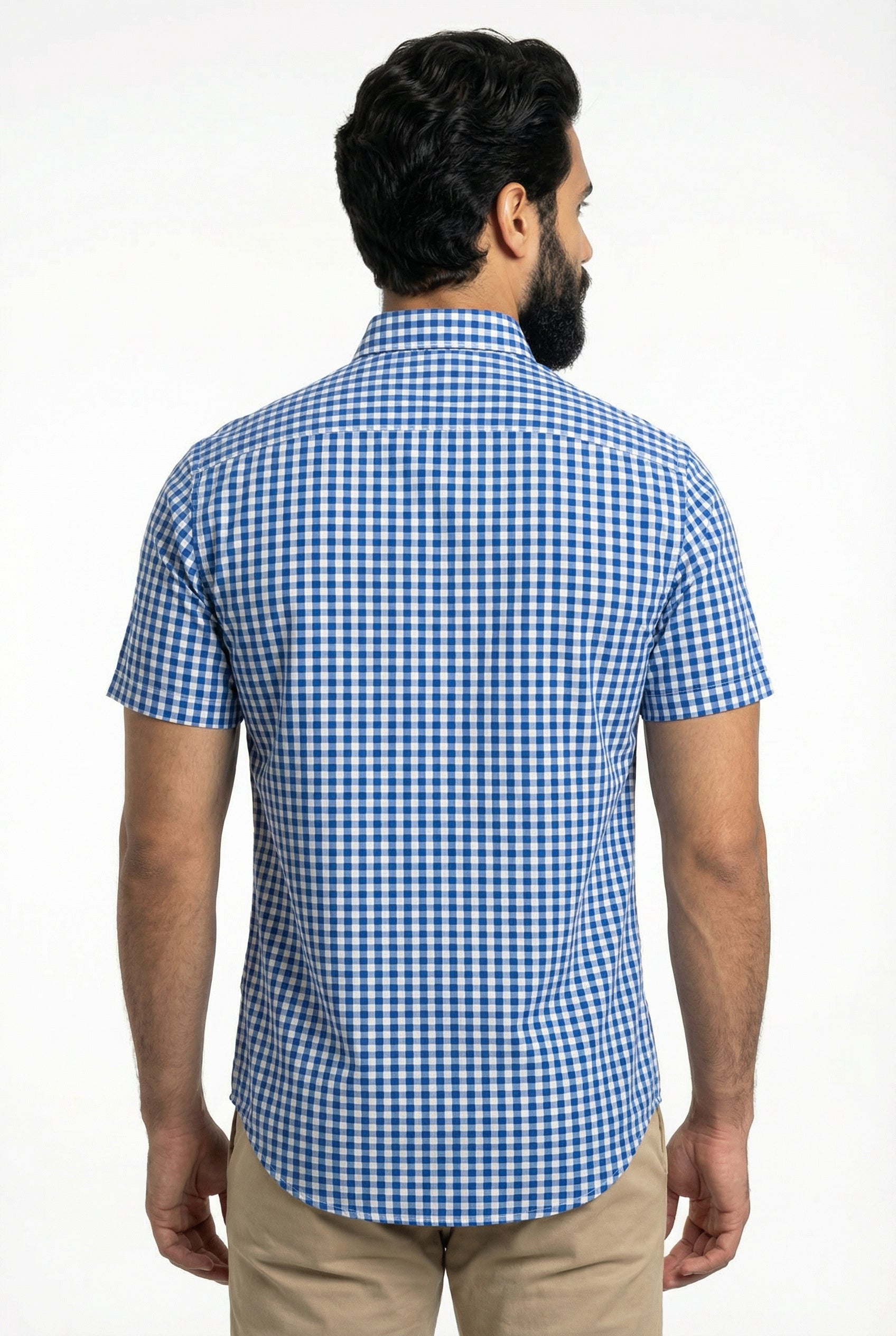 Camisa Manga Curta RL - Xadrez Azul | Verde