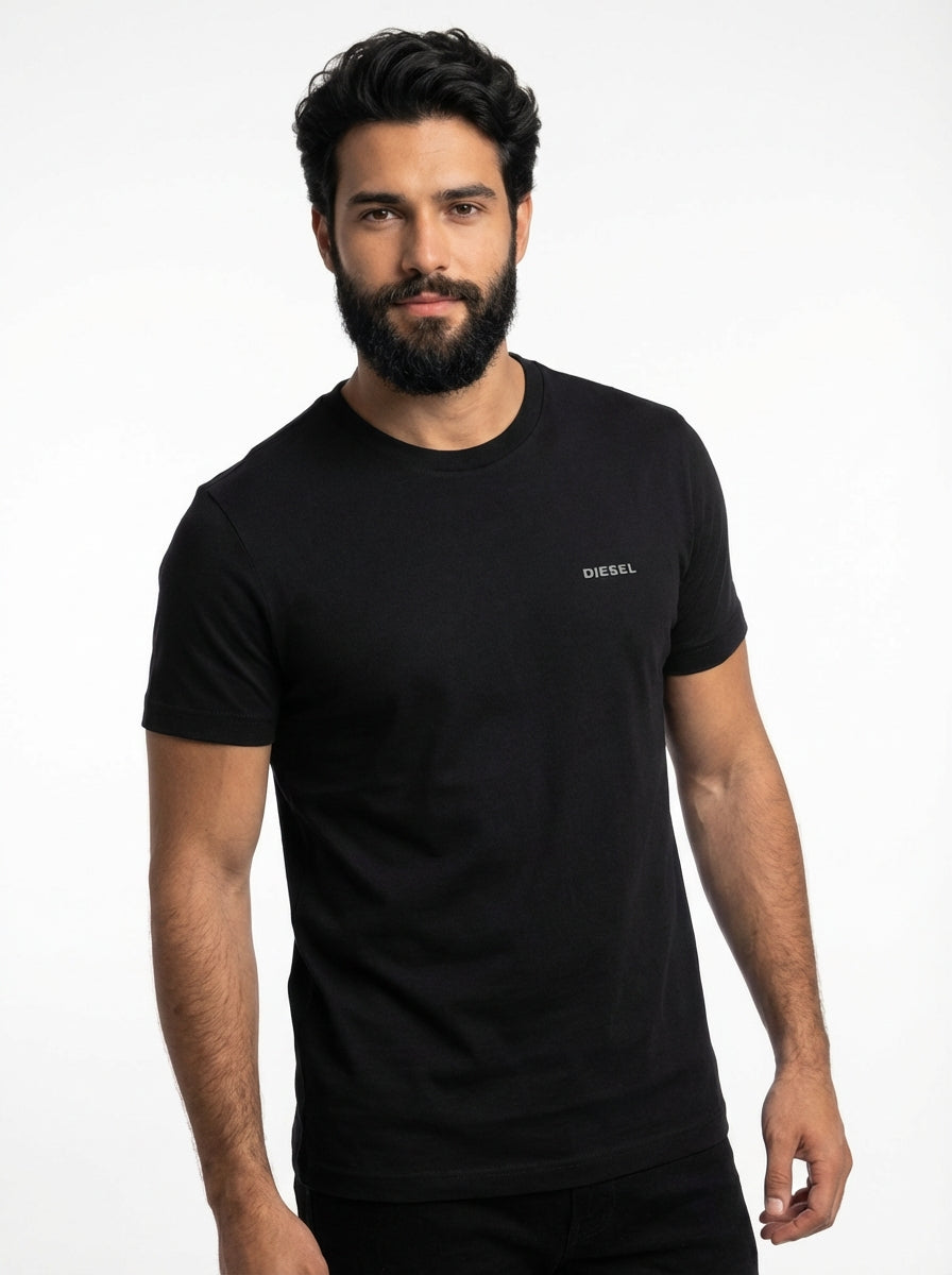 Camiseta DSL Minimal Streetwear Logo - Preta
