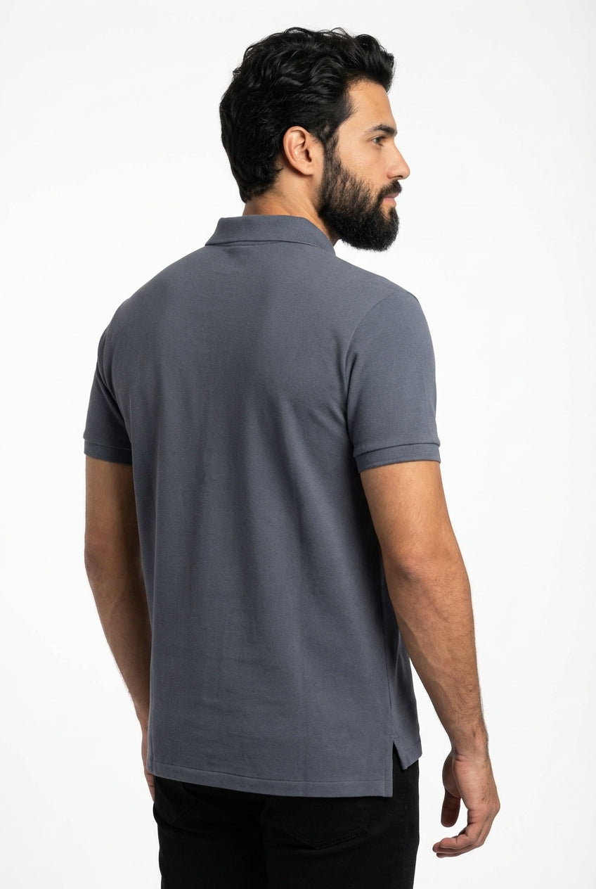 Camisa Gola Polo RL - Chumbo Small Pony Colorido