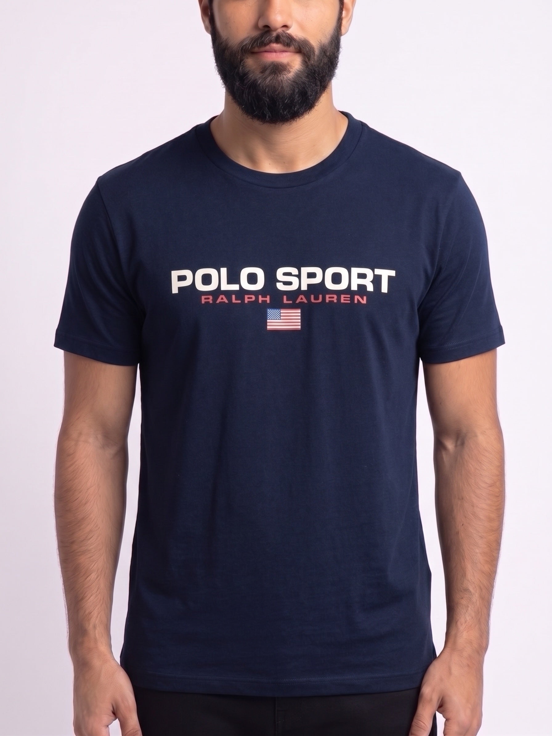 Camiseta RL Polo Sport USA Flag - Azul Marinho