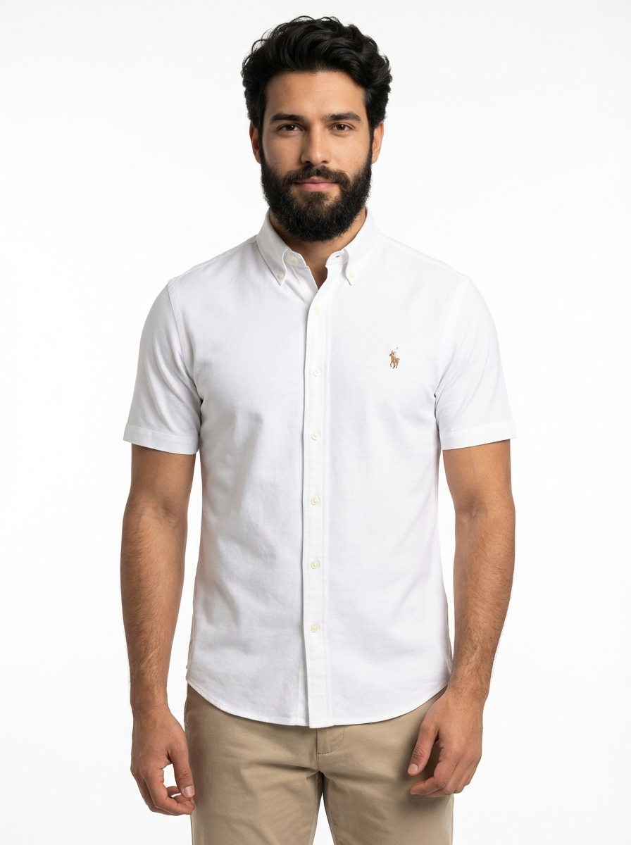 Camisa Social Manga Curta RL- Branca