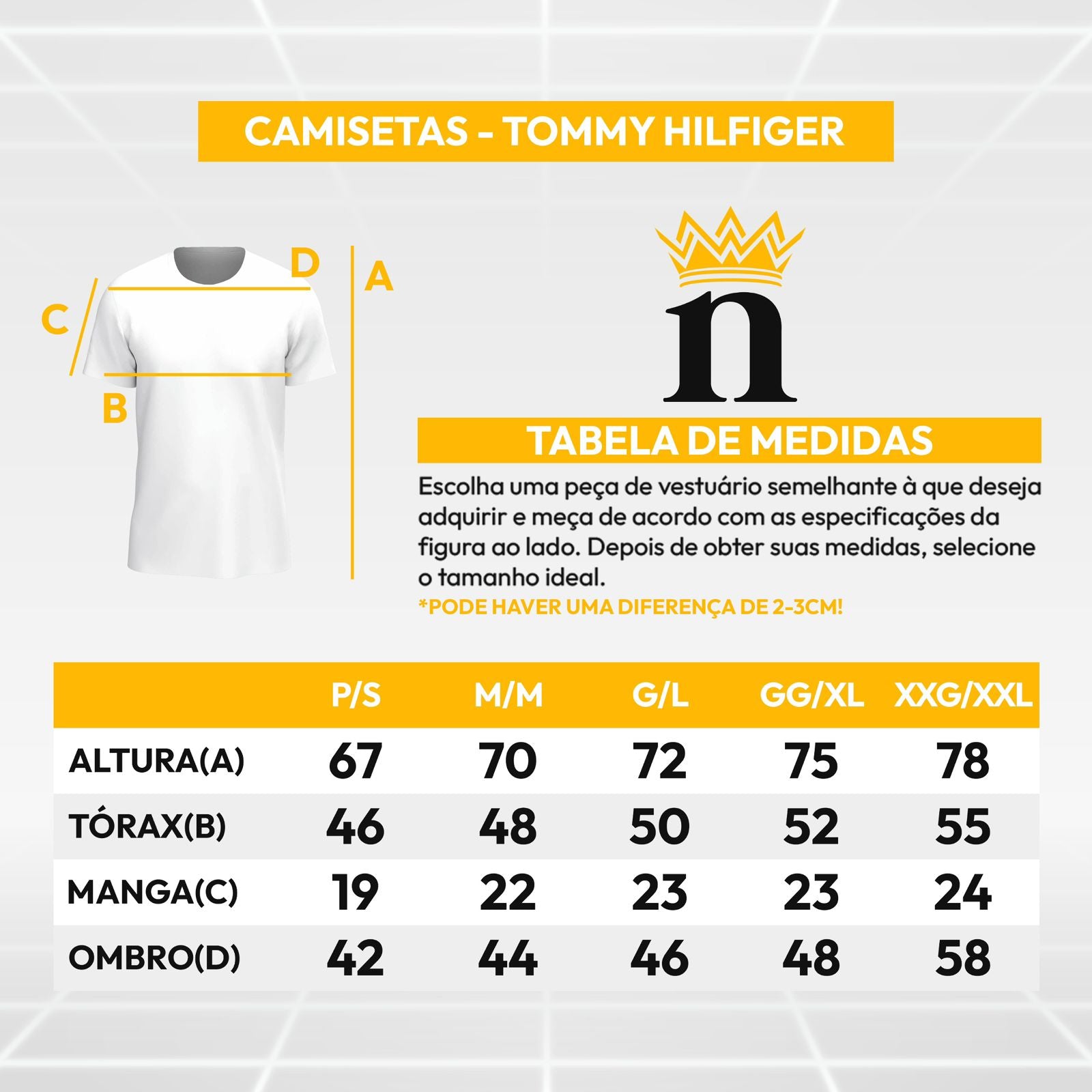 Combo 03 Camisetas TH