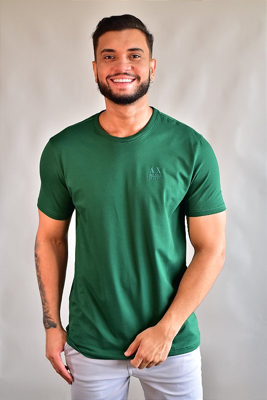 Camiseta Armani Exchange A|X Milano NY - Verde Folha