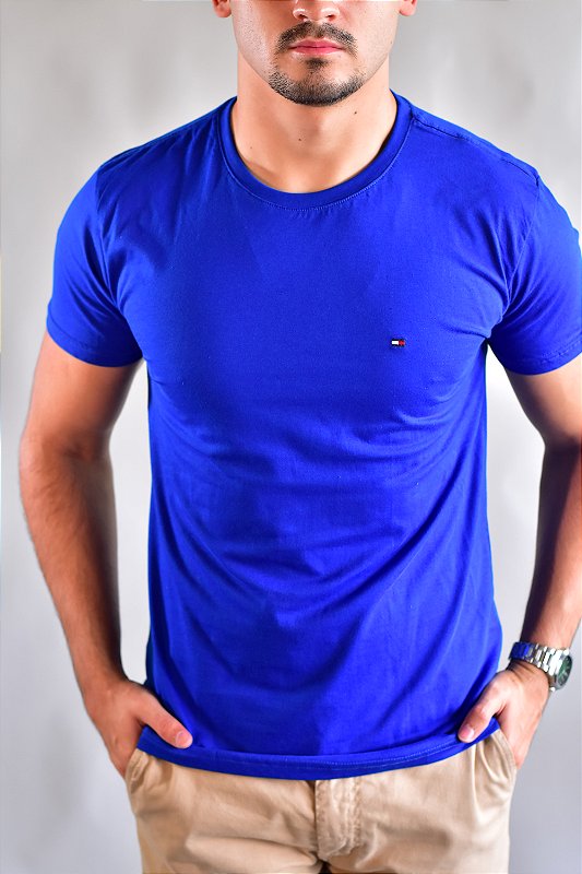 Camiseta Tommy Hilfiger Masculina Classic Nape - Azul Royal