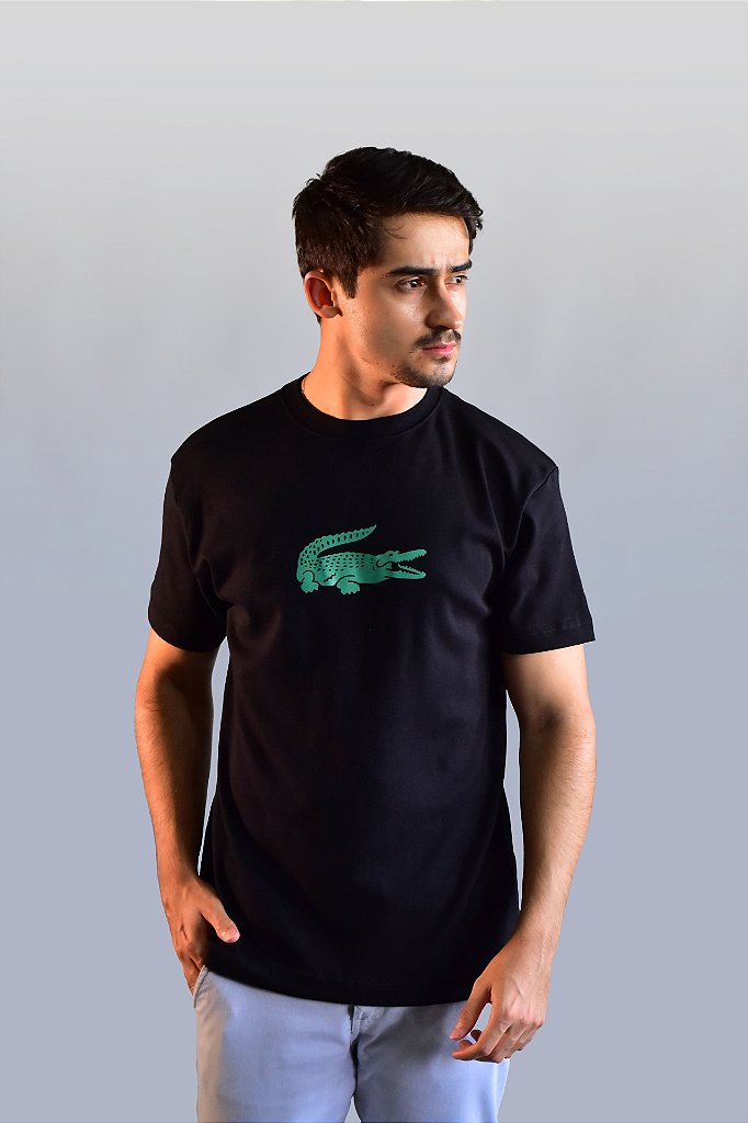 Camiseta LCT Big Croc - Preta