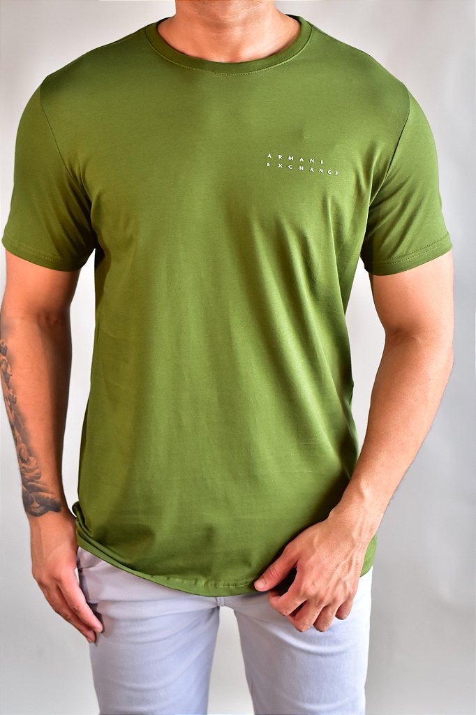 Camiseta AX Space - Verde Musgo