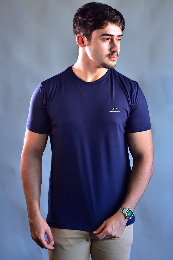 Camiseta Logo AX - Azul Marinho