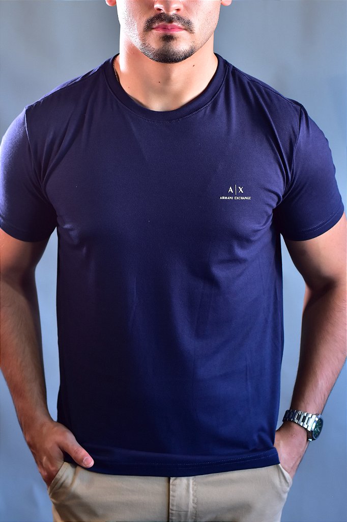 Camiseta Logo AX - Azul Marinho