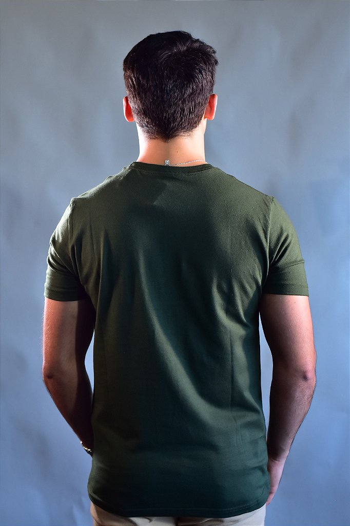 Camiseta AX Word Cloud - Verde Musgo