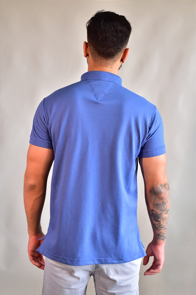 Camisa Gola Polo TH Masculina Coupe Sur Ivy - Azul Acero