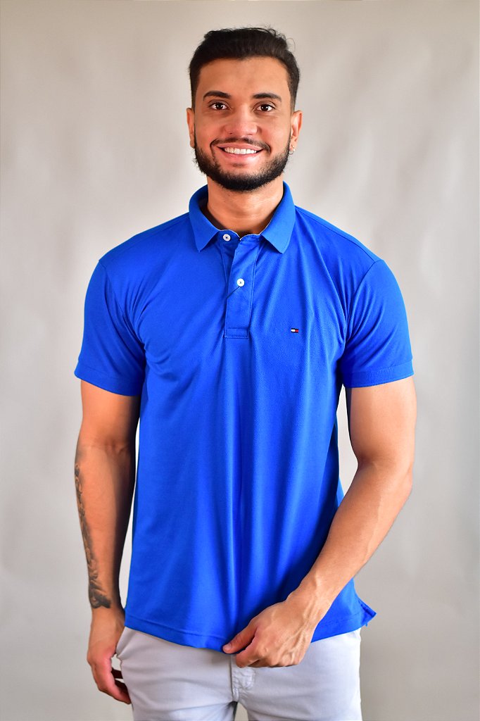 Camisa Gola Polo TH Masculina Coupe Sur Ivy - Azul Royal