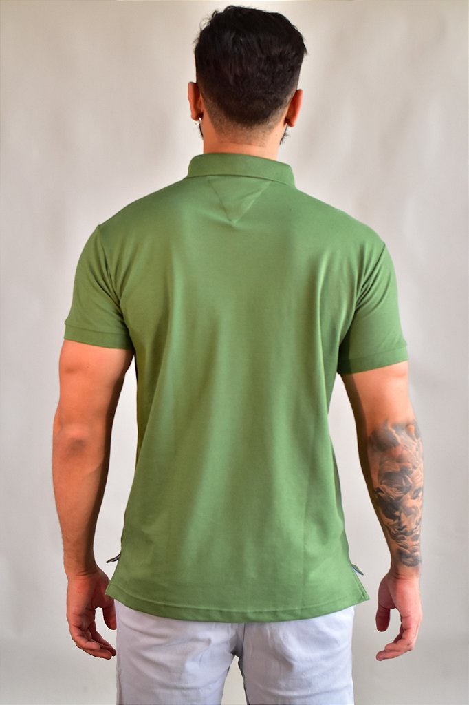 Camisa Gola Polo TH Masculina Coupe Sur Ivy - Verde Oliva