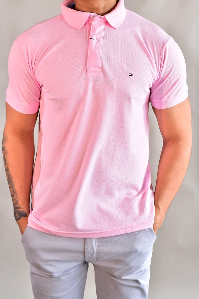 Camisa Gola Polo TH Masculina Coupe Sur Ivy - Rosa