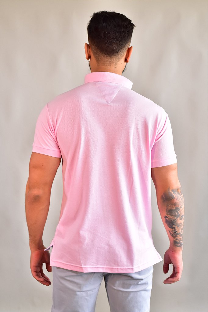 Camisa Gola Polo TH Masculina Coupe Sur Ivy - Rosa