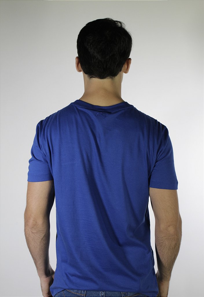 Camiseta LCT Geometric Croc Art - Azul Royal