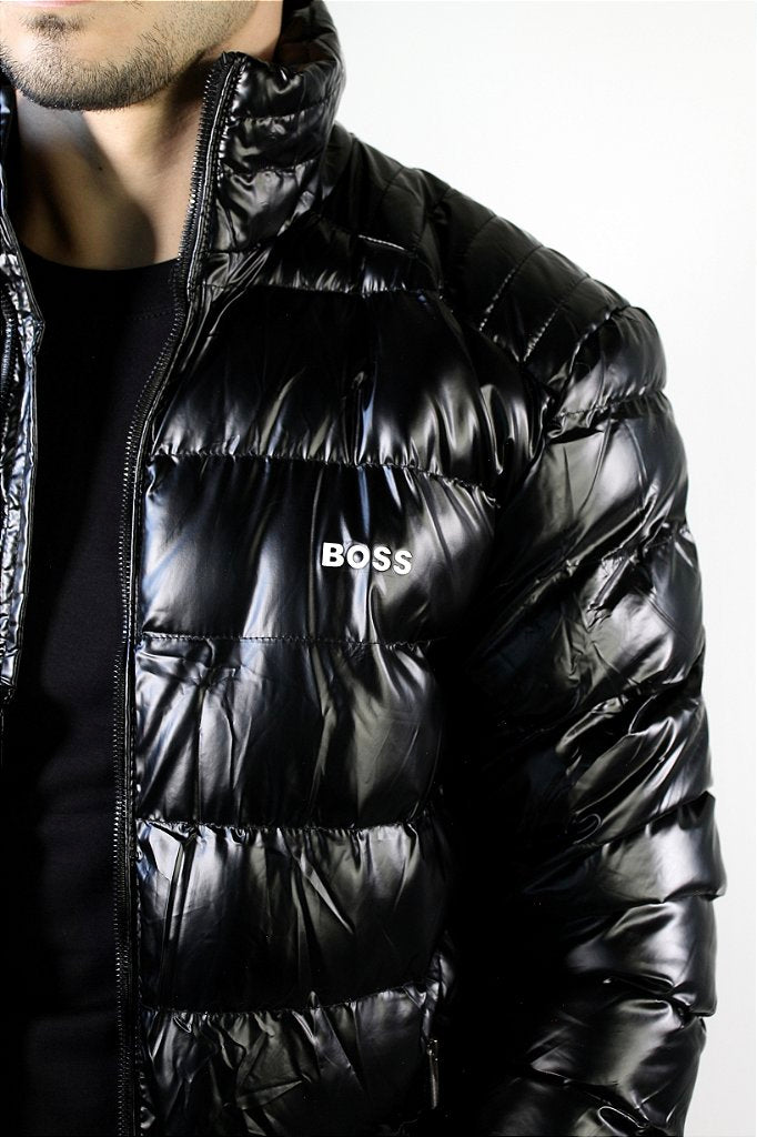 Jaqueta Puffer Boss - Metallic Black