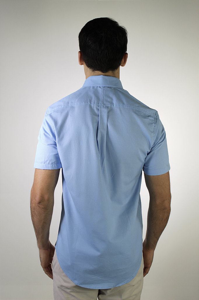 Camisa Social Manga Curta RL - Azul Bebê