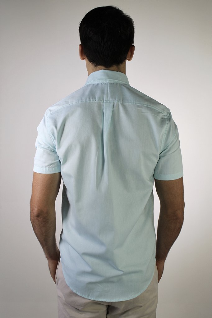 Camisa Social Manga Curta RL- Verde Água