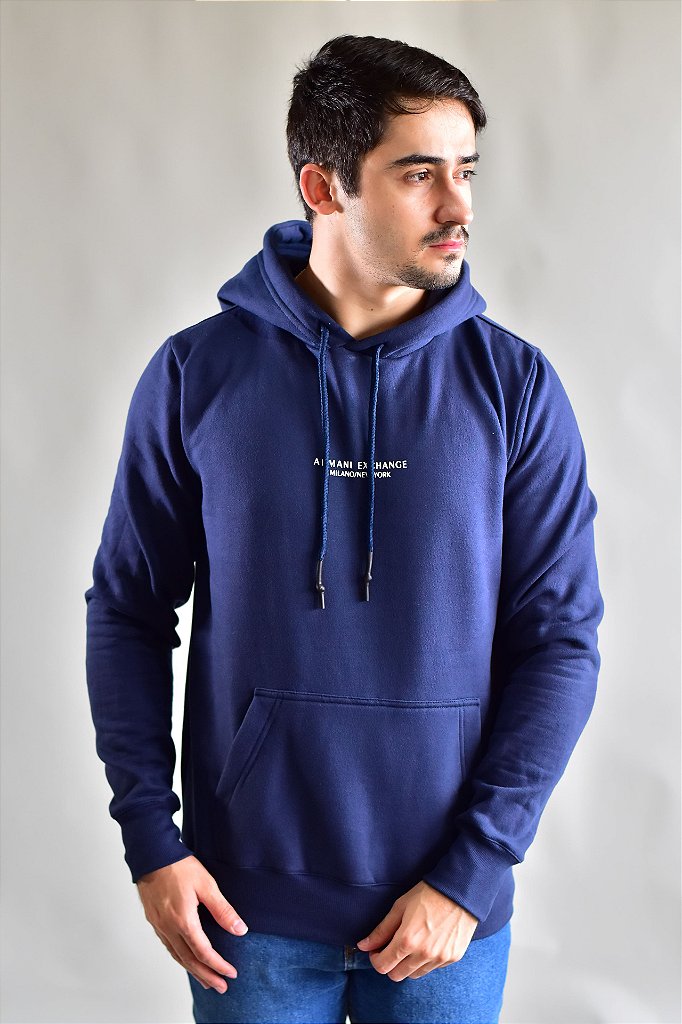 Moletom AX Milano/New York - Azul Marinho