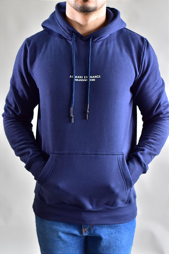 Moletom AX Milano/New York - Azul Marinho