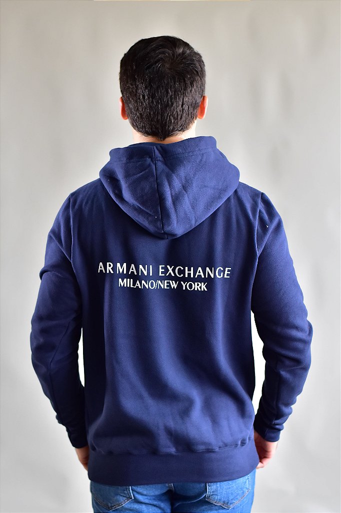 Moletom AX Milano/New York - Azul Marinho