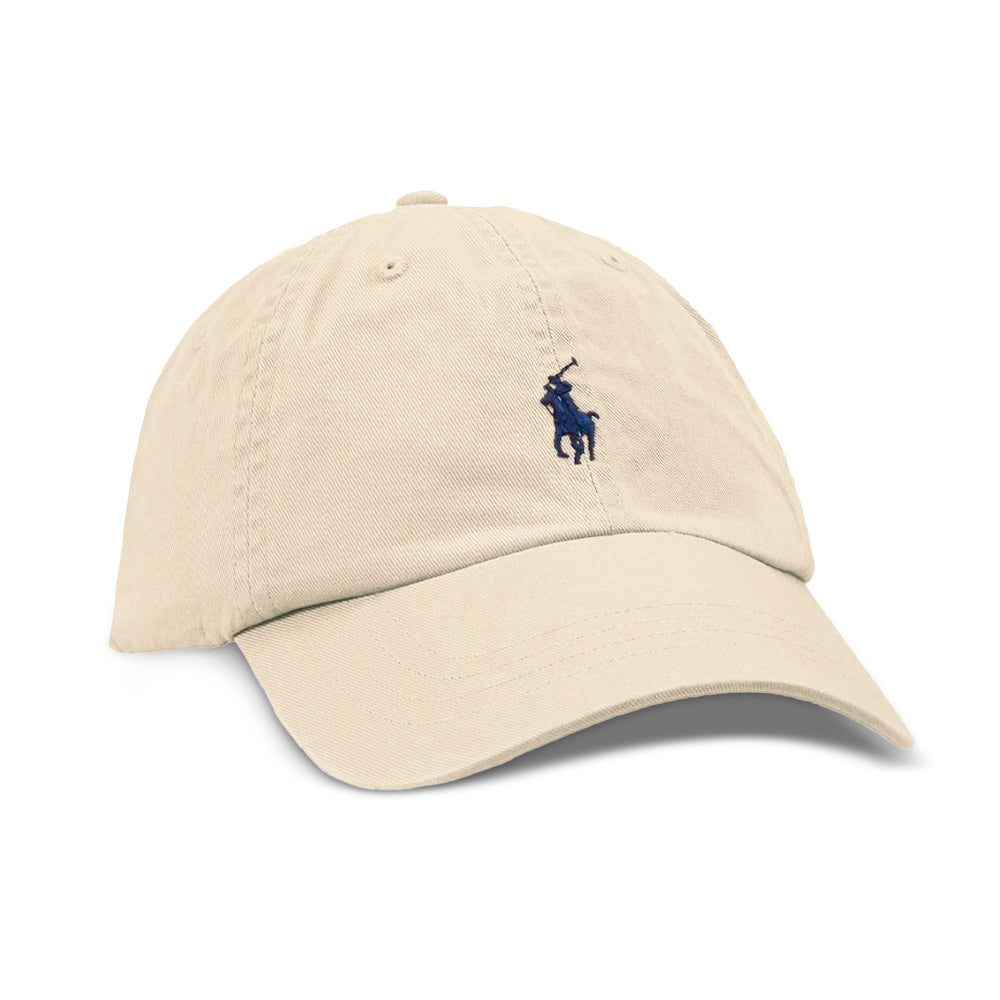 Boné Polo RL Classic - Creme Small Pony Marinho