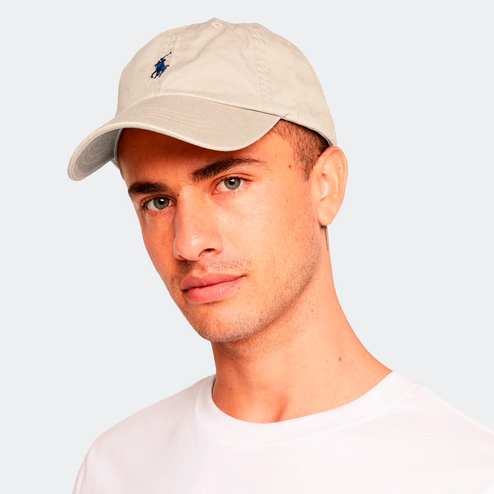 Boné Polo RL Classic - Creme Small Pony Marinho