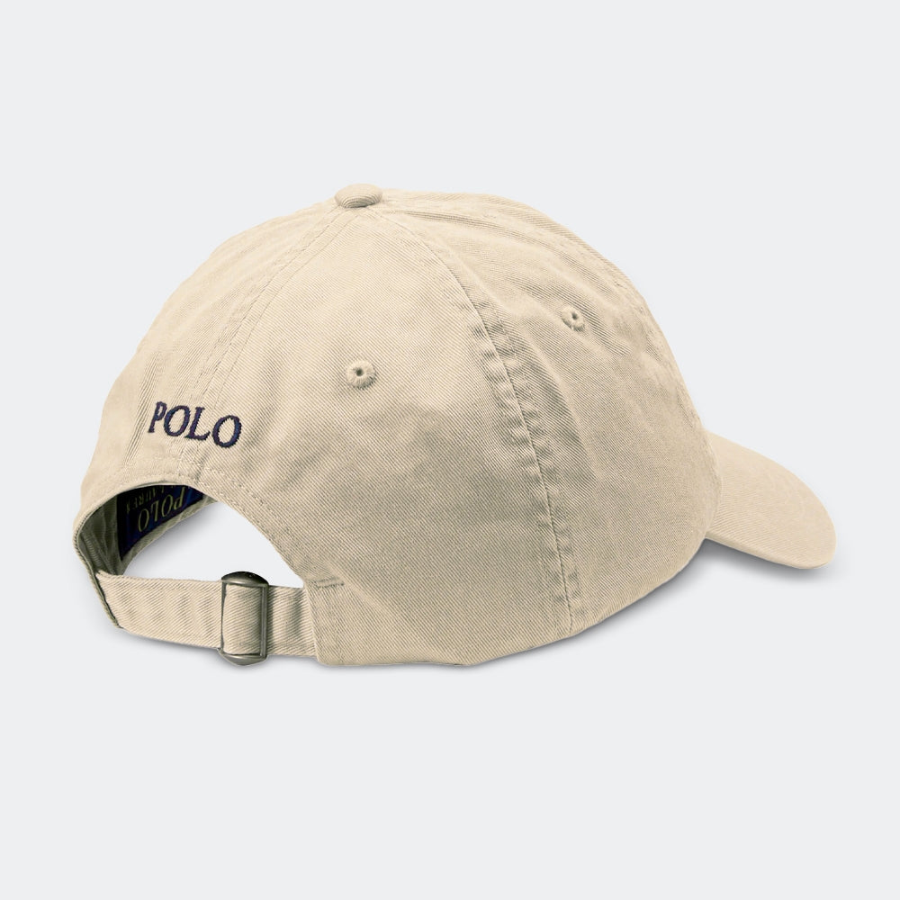Boné Polo RL Classic - Creme Small Pony Marinho