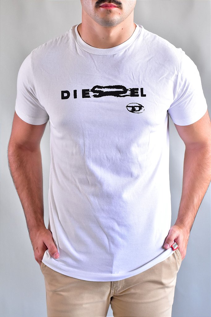 Camiseta Diesel Fading - Branca