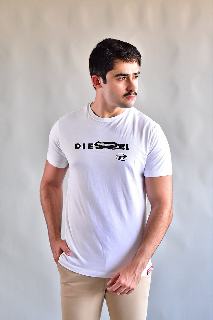 Camiseta Diesel Fading - Branca