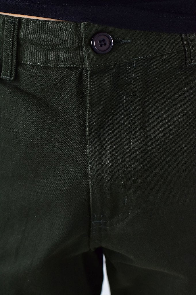 Bermuda Masculina Sarja Nobre Men - Verde Musgo