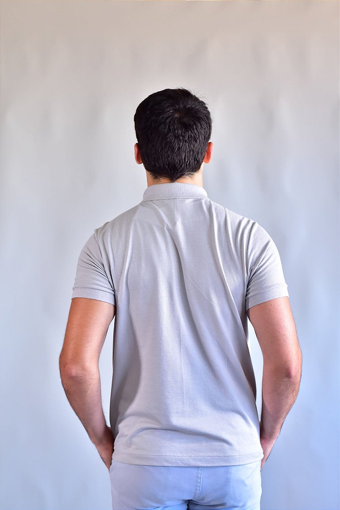 Camisa Gola Polo Masculina LCT – Cinza