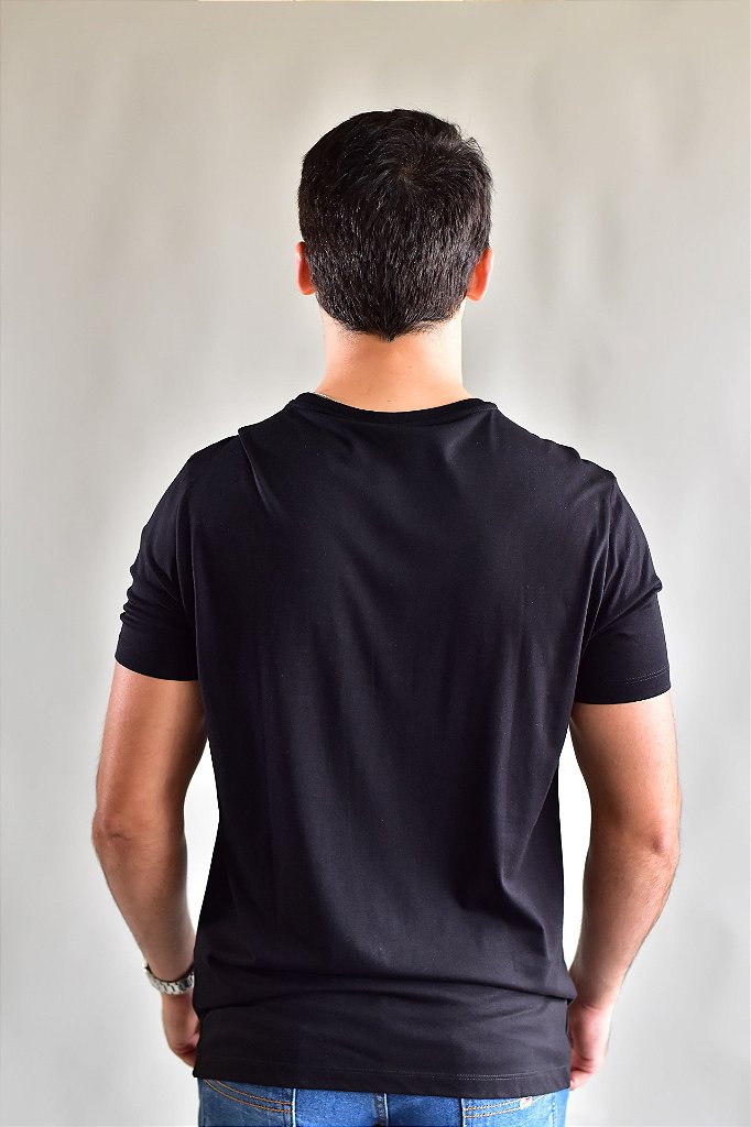 Camiseta A|X Pixel Logo - Preta