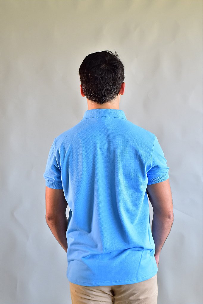 Camisa Gola Polo Masculina LCT – Azul Celeste